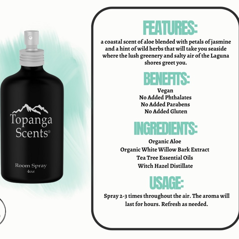 Topanga Scents Laguna room spray